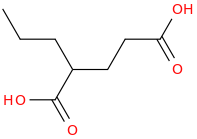 2-PROPYL GLUTARIC ACID molecular structure