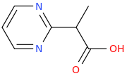 2-PYRIMIDIN-2-YL-PROPIONIC ACID molecular structure