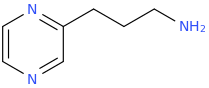 2-Pyrazinepropanamine molecular structure