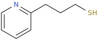 2-Pyridinepropanethiol molecular structure