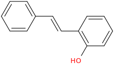 2-STYRYLBENZENOL molecular structure