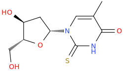 2-Thiothymidine molecular structure