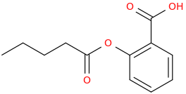 2-VALERYLOXYBENZOIC ACID molecular structure
