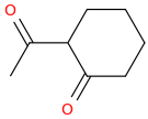 2-acetyl-cyclohexanone molecular structure