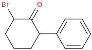 2-broMo-6-phenylcyclohexanone molecular structure