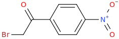 2-bromo-4'-nitroacetophenone molecular structure