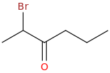 2-bromohexan-3-one molecular structure