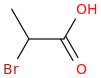 2-bromopropionic acid molecular structure