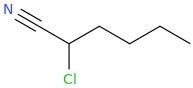 2-chlorohexanenitrile molecular structure
