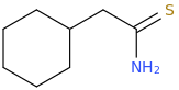 2-cyclohexylethanethioamide molecular structure