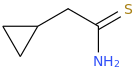 2-cyclopropylethanethioamide molecular structure