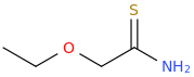 2-ethoxyethanethioamide molecular structure