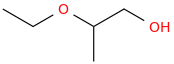 2-ethoxypropanol molecular structure