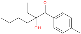 2-ethyl-2-hydroxy-4'-methylhexanophenone molecular structure