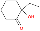 2-ethyl-2-hydroxycyclohexan-1-one molecular structure