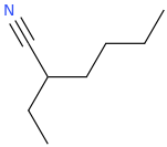 2-ethylhexanenitrile molecular structure