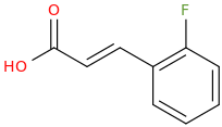 2-fluorocinnamic acid molecular structure