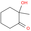 2-hydroxy-2-methylcyclohexan-1-one molecular structure
