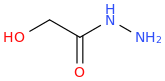 2-hydroxyacetohydrazide molecular structure