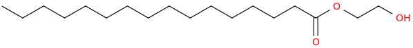 2-hydroxyethyl hexadecanoate molecular structure