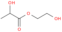 2-hydroxyethyl lactate molecular structure