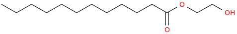 2-hydroxyethyl laurate molecular structure