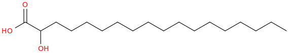 2-hydroxyoctadecanoic acid molecular structure