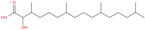 2-hydroxyphytanic acid molecular structure