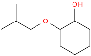 2-isobutoxycyclohexan-1-ol molecular structure