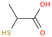 2-mercaptopropionic acid molecular structure