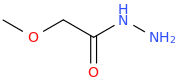 2-methoxyacetohydrazide molecular structure