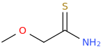 2-methoxyethanethioamide molecular structure