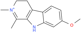 2-methylharmalinium molecular structure