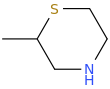 2-methylthiomorpholine molecular structure
