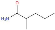 2-methylvaleramide molecular structure