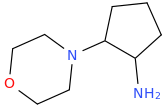 2-morpholinocyclopentanamine molecular structure