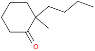 2-n-Butyl-2-methylcyclohexanone molecular structure