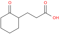 2-oxocyclohexanepropionic acid molecular structure