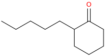 2-pentylcyclohexan-1-one molecular structure