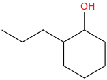 2-propylcyclohexan-1-ol molecular structure