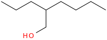 2-propylhexan-1-ol molecular structure