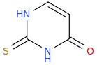 2-thiouracil molecular structure