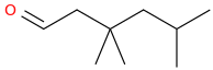 3,3,5-trimethylhexanal molecular structure