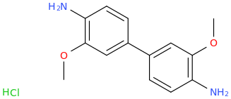 3,3'-Dimethoxybenzidine HCL molecular structure