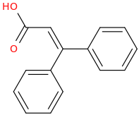 3,3-DIPHENYLACRYLICACID molecular structure