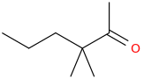 3,3-dimethyl-2-hexanone molecular structure