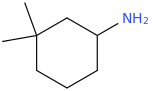 3,3-dimethylcyclohexan-1-amine molecular structure