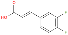 3,4-DIFLUOROCINNAMIC ACID molecular structure