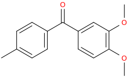 3,4-Dimethoxy-4'-methylbenzophenone molecular structure