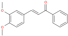3,4-Dimethoxychalcone molecular structure